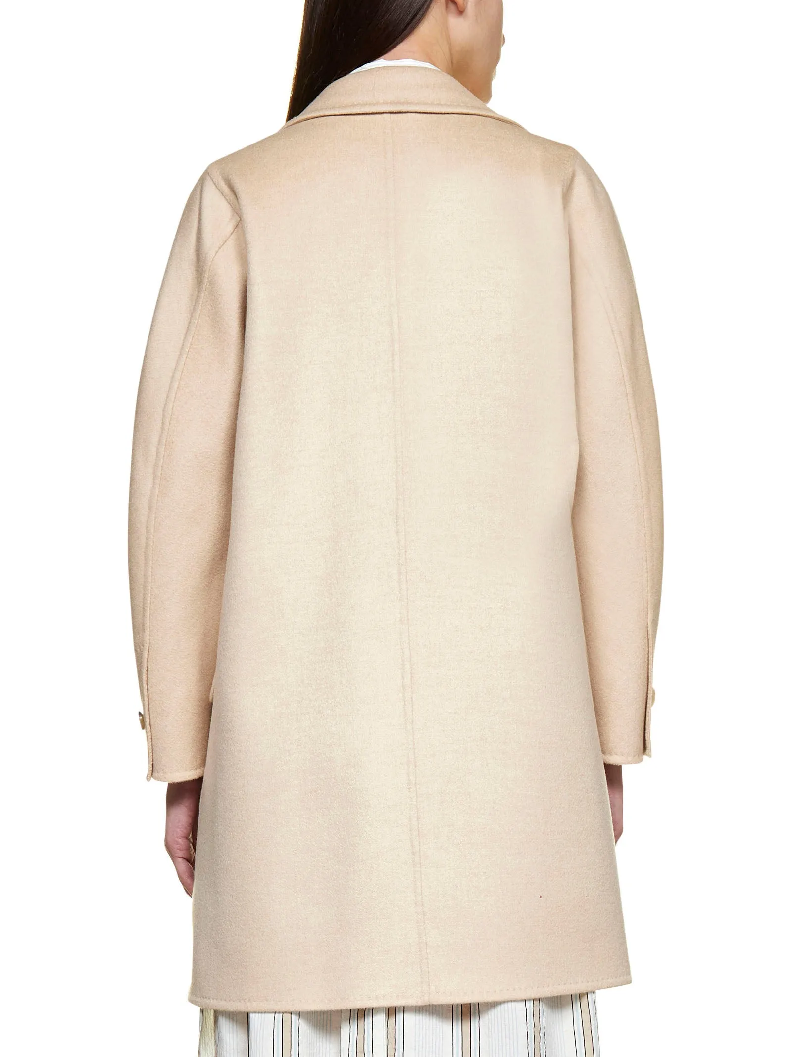 Max Mara Ferrara Button Detailed Coat