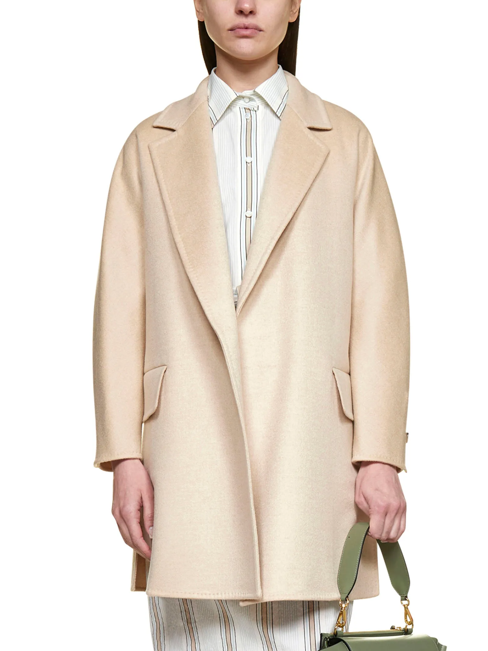 Max Mara Ferrara Button Detailed Coat