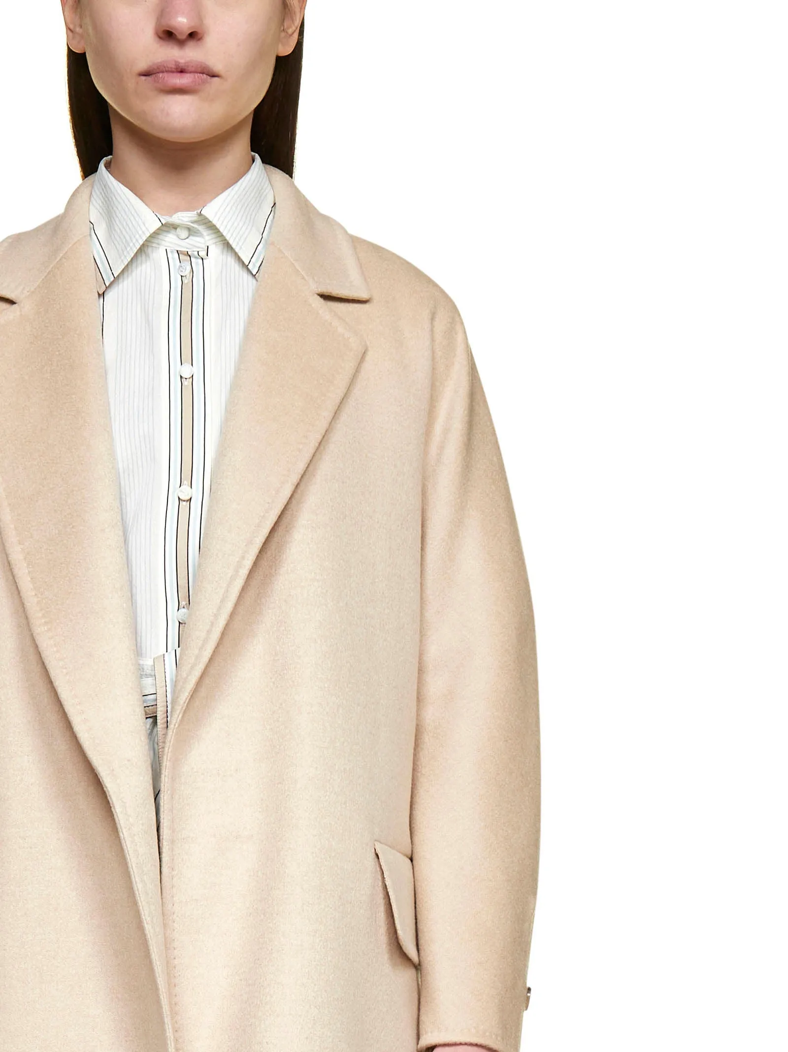 Max Mara Ferrara Button Detailed Coat
