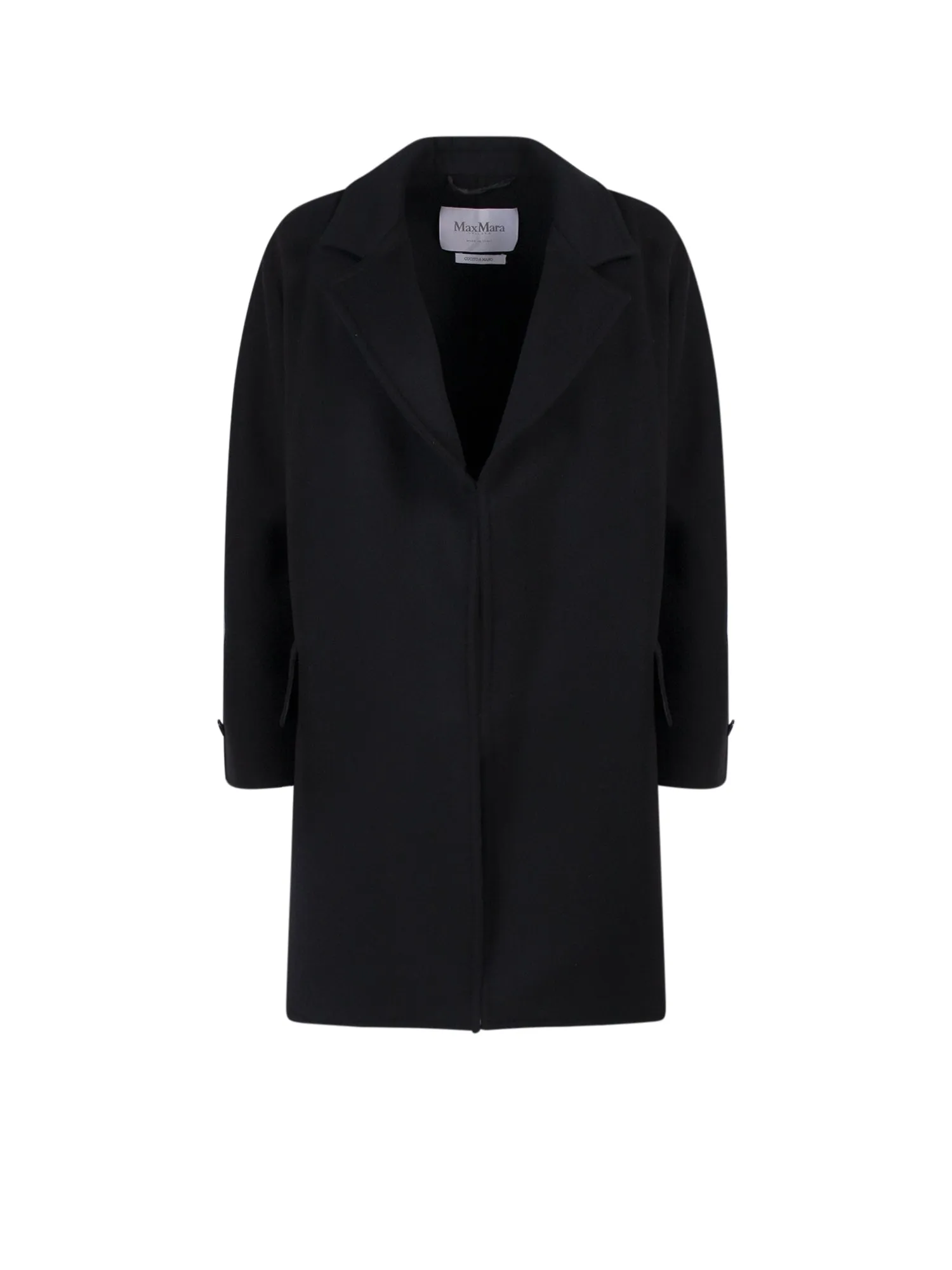 Max Mara Logo Patch Long-Sleeved Coat