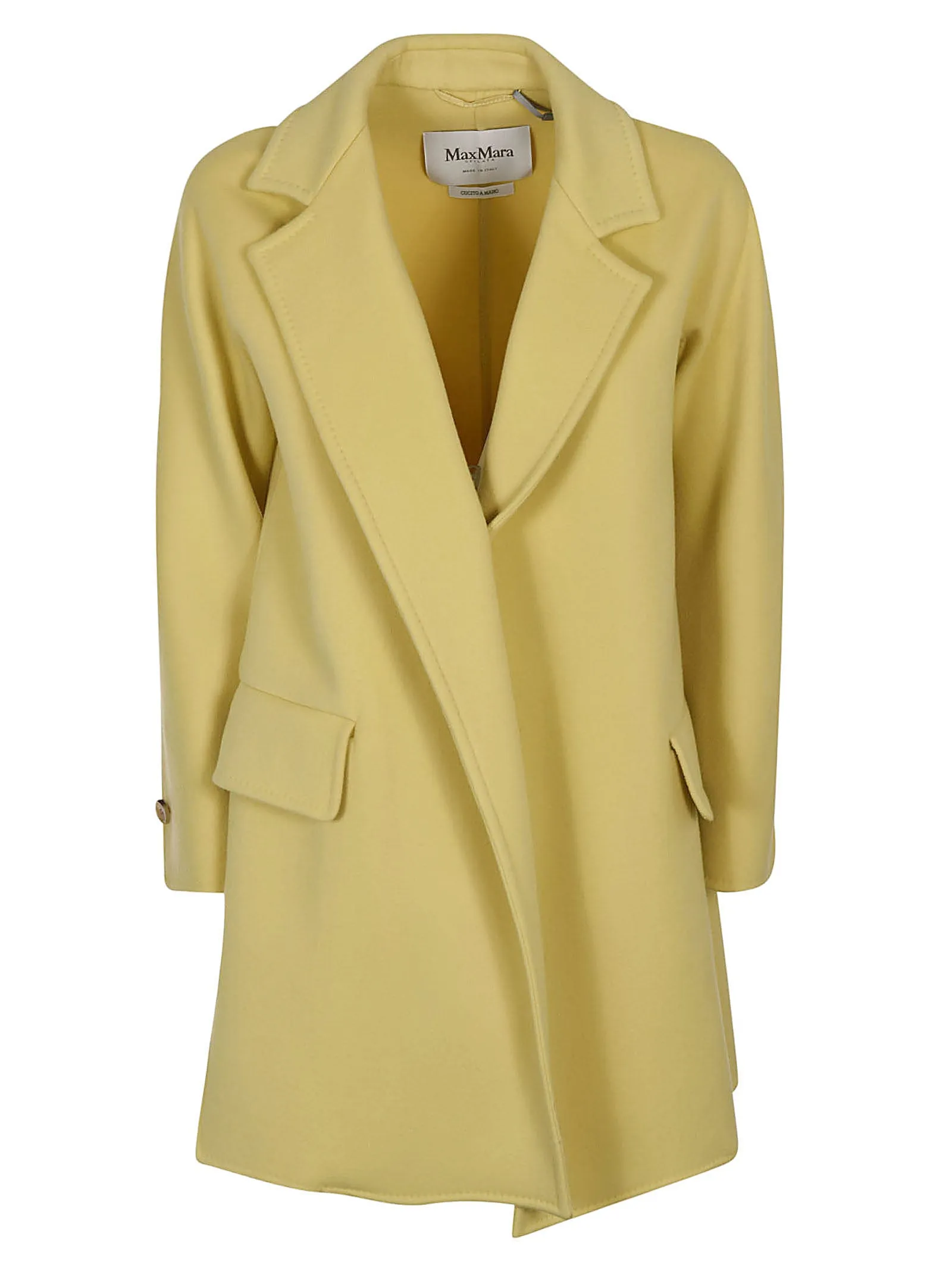 Max Mara Logo Patch Long-Sleeved Coat