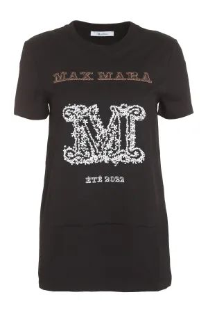 Max Mara Logo Printed Crewneck T-Shirt