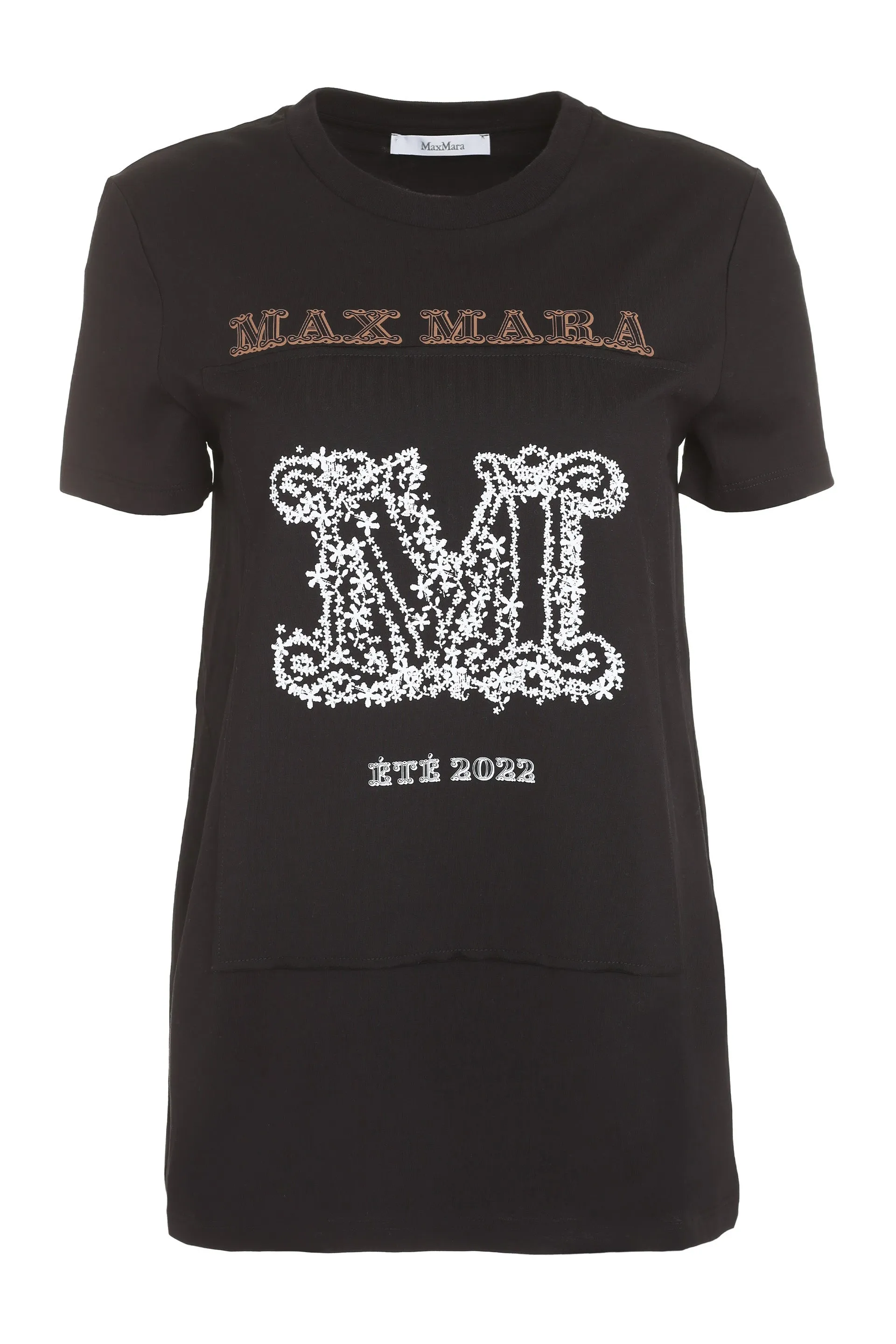 Max Mara Logo Printed Crewneck T-Shirt