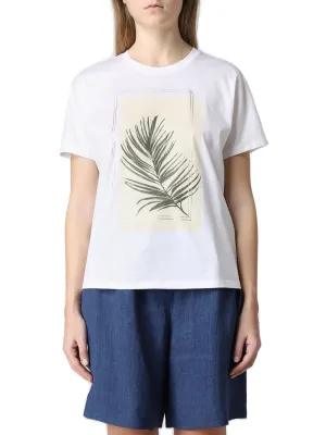 Max Mara Motif Printed Crewneck T-Shirt