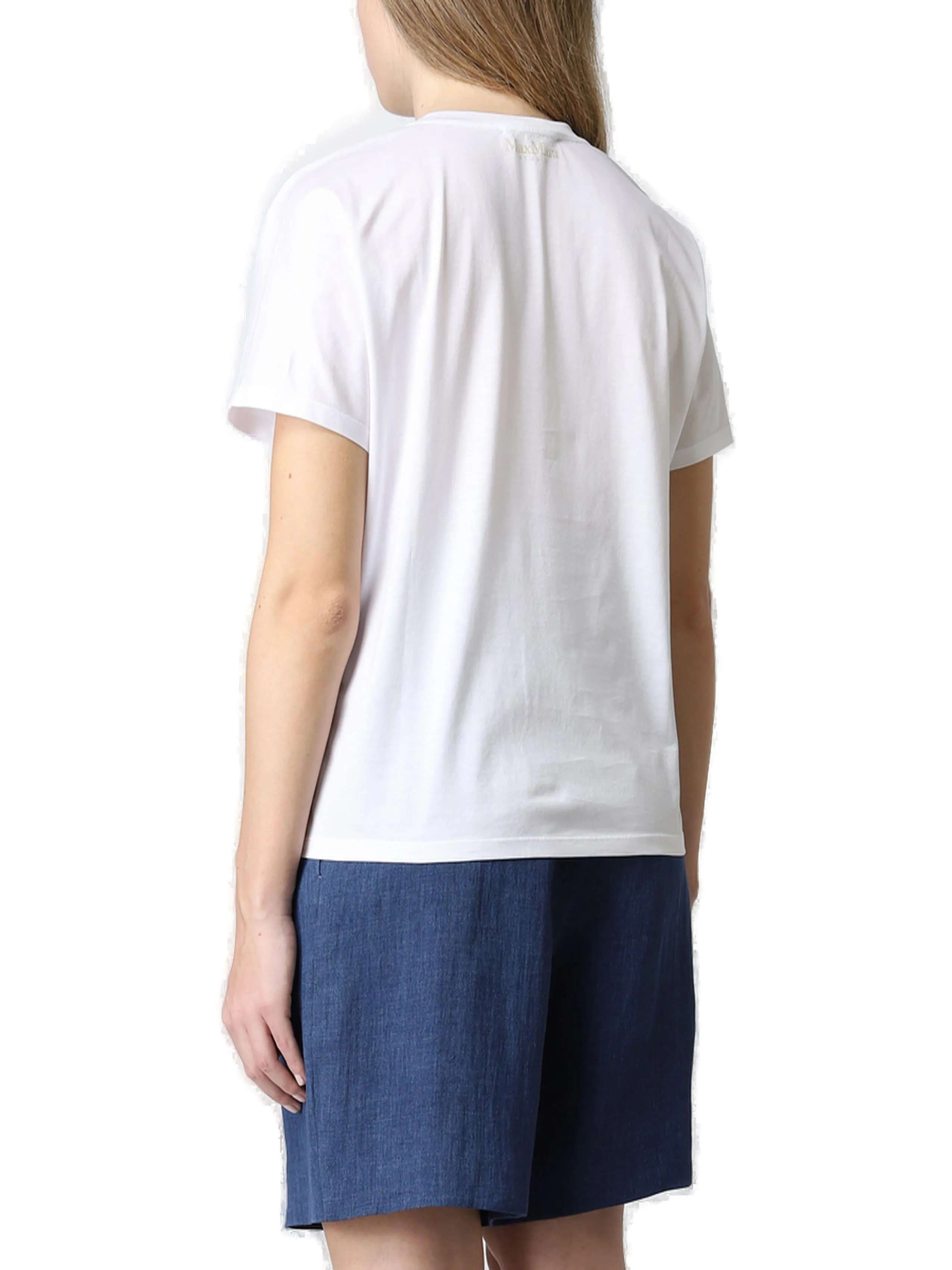 Max Mara Motif Printed Crewneck T-Shirt