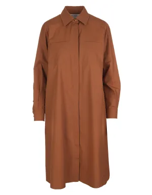 Max Mara Pleat Detailed Shirt Dress