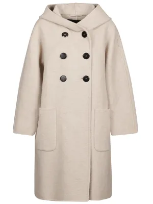 Max Mara Sierra Double Breasted Hooded Coat
