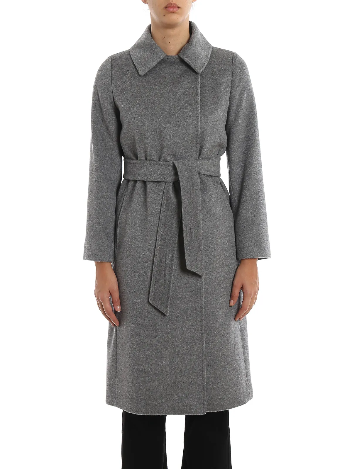 Max Mara Studio Tied Waist Mid Length Coat