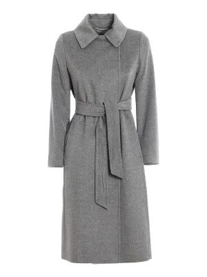 Max Mara Studio Tied Waist Mid Length Coat
