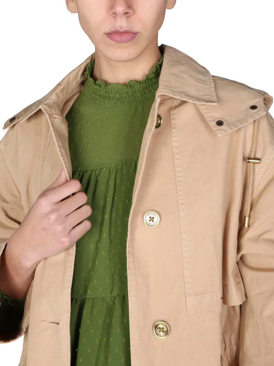 Michael Michael Kors Buttoned Long-Sleeved Coat