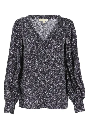 Michael Michael Kors Floral Hammered Top