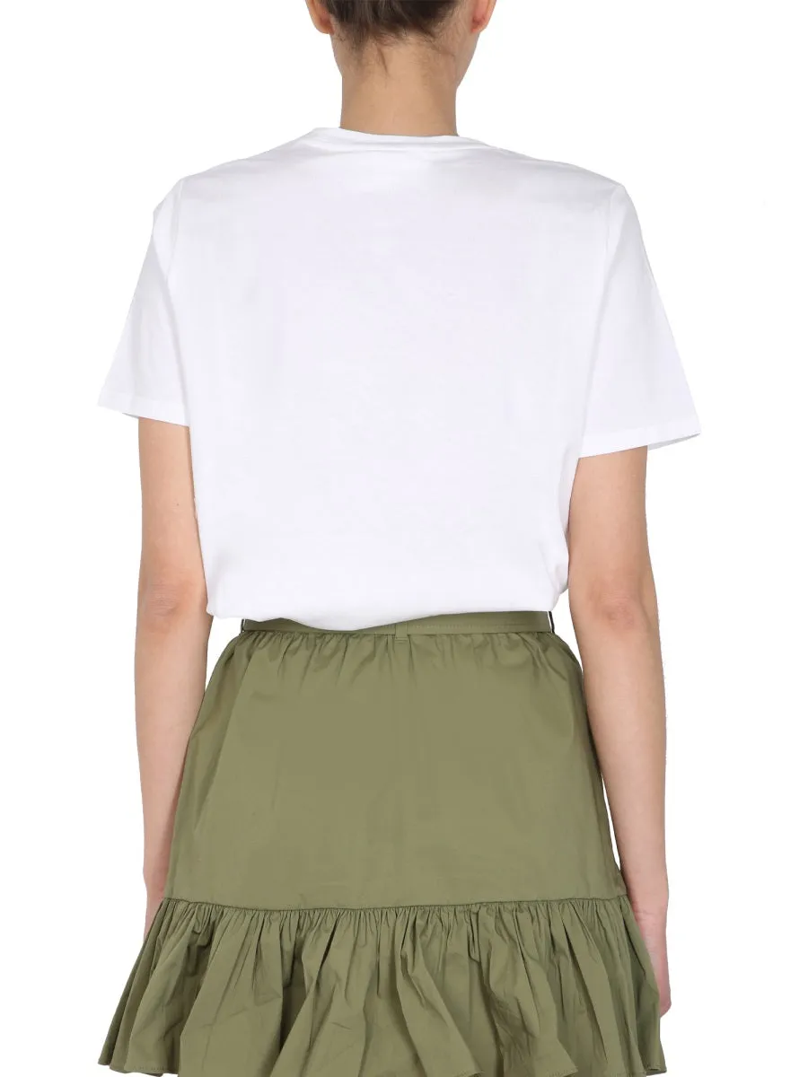 Michael Michael Kors Floral Logo Print T-Shirt
