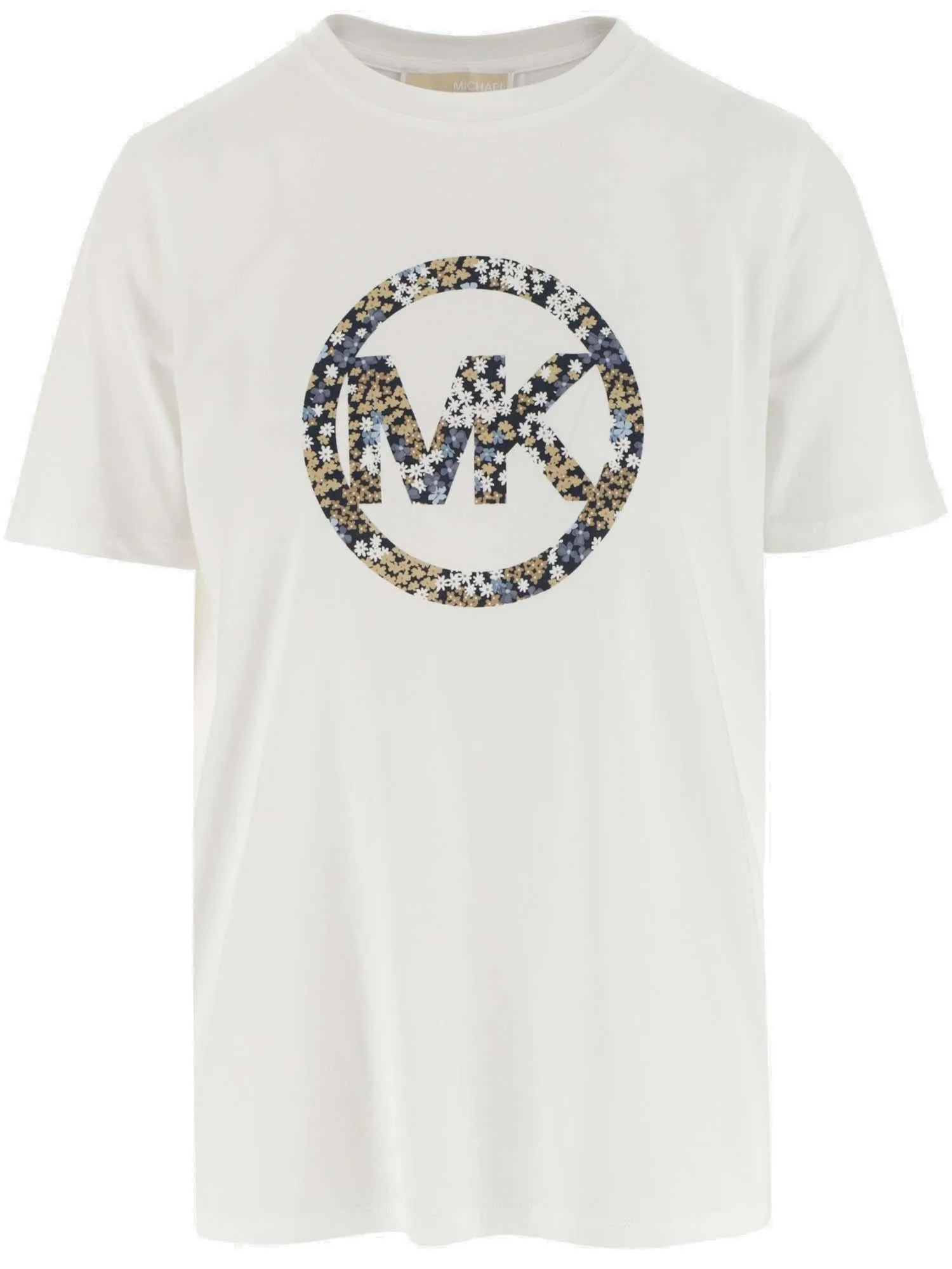 Michael Michael Kors Floral Logo Print T-Shirt