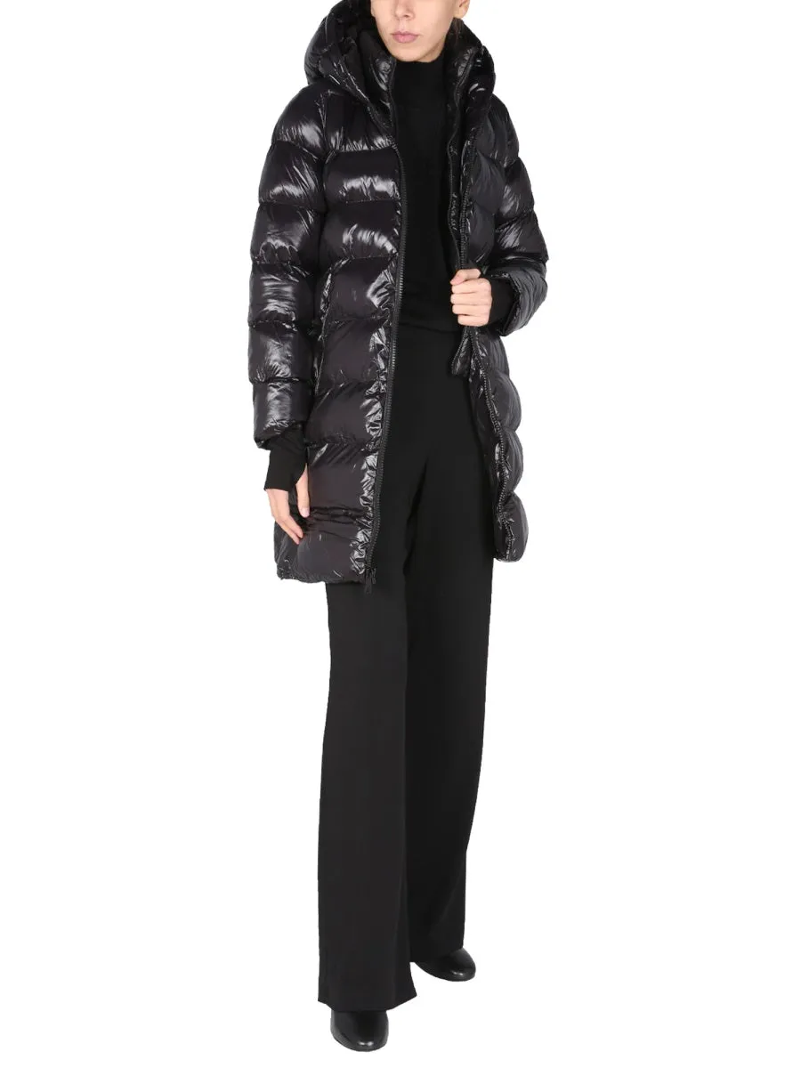 Michael Michael Kors High-Shine Straight Hem Coat
