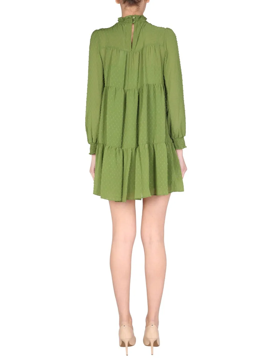 Michael Michael Kors Long-Sleeved Mini Dress