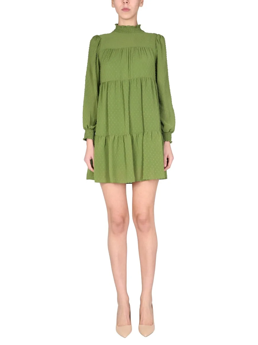 Michael Michael Kors Long-Sleeved Mini Dress