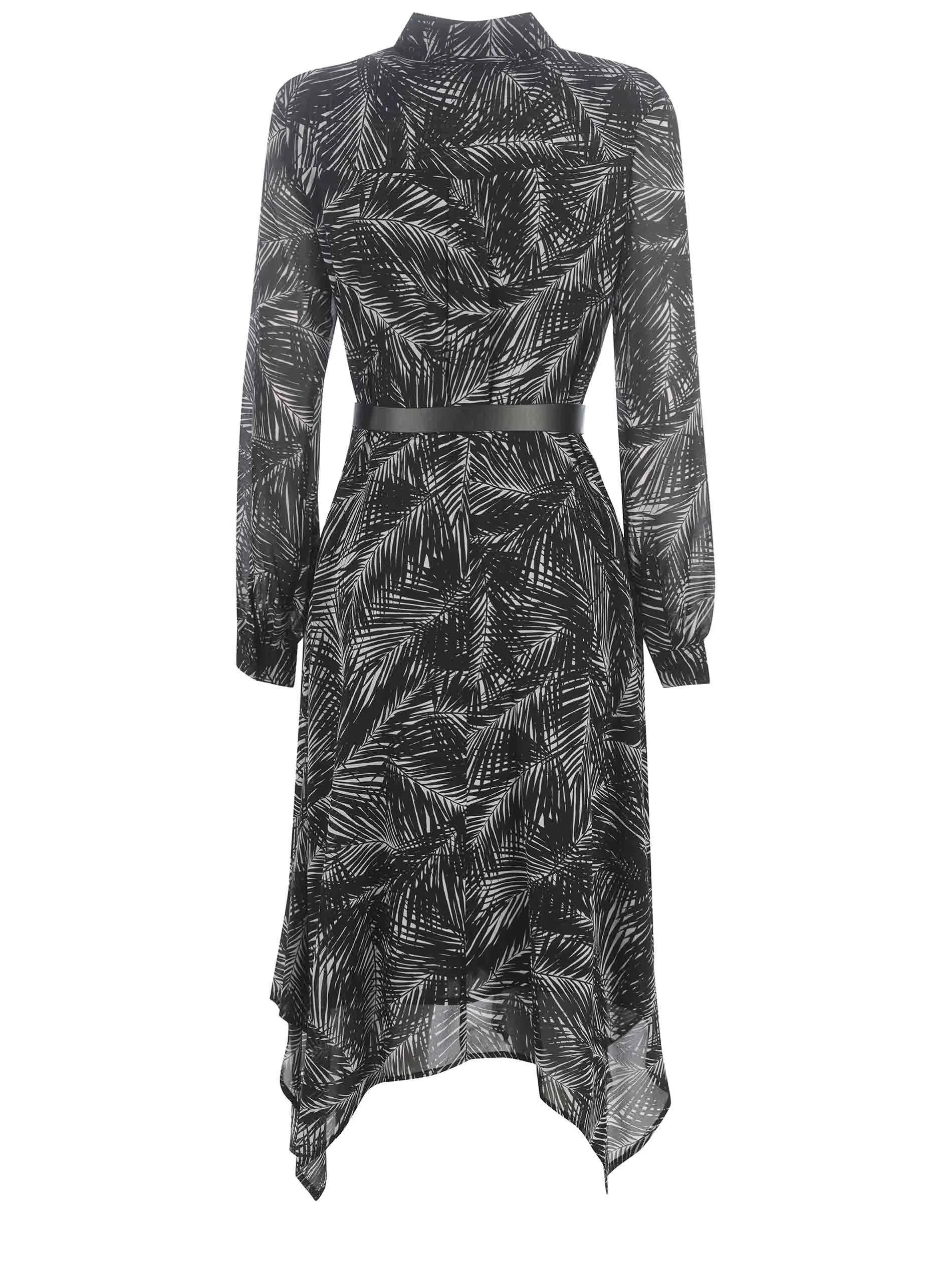 Michael Michael Kors Palm Georgette Handkerchief Shirt Dress