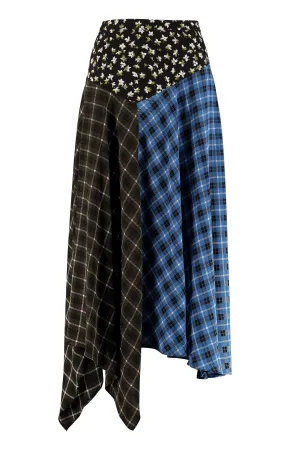 Michael Michael Kors Patchwork Midi Skirt