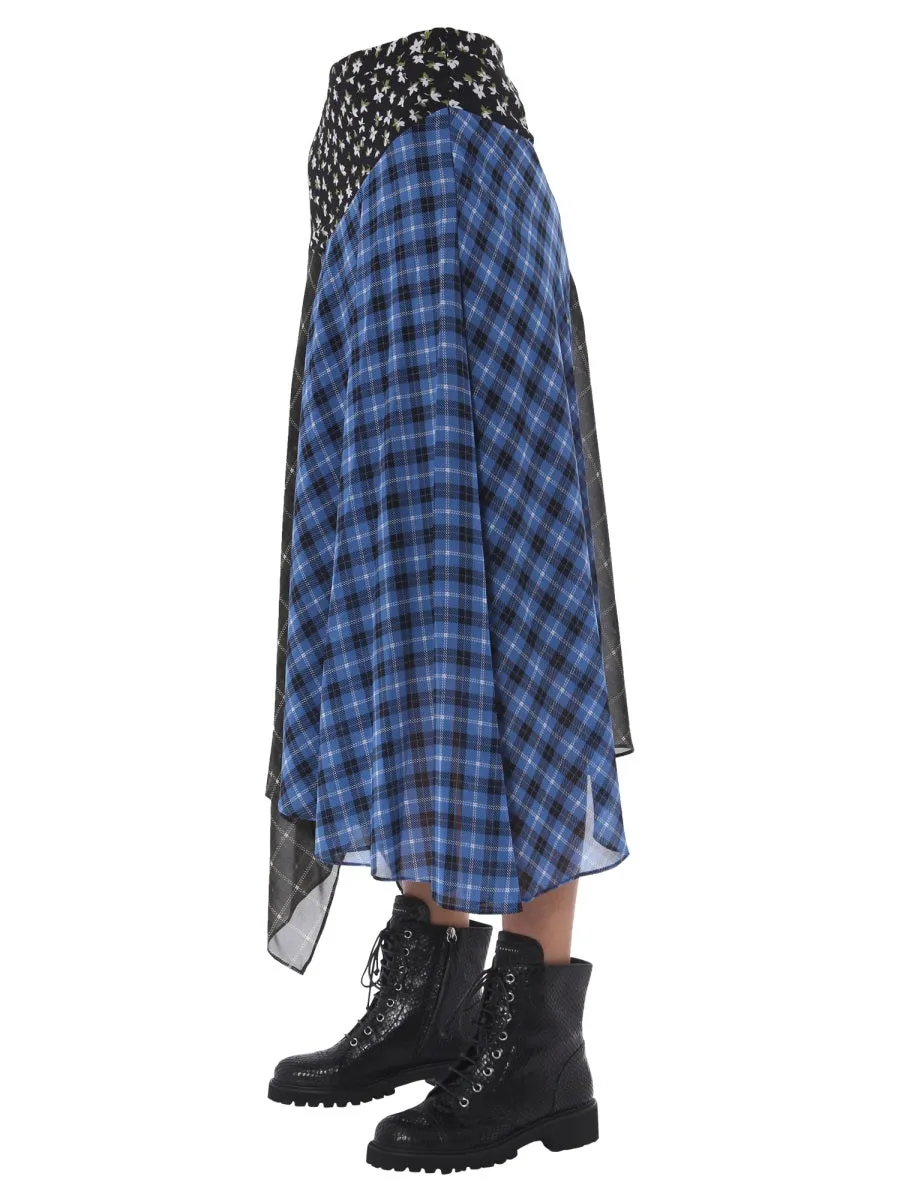 Michael Michael Kors Patchwork Midi Skirt