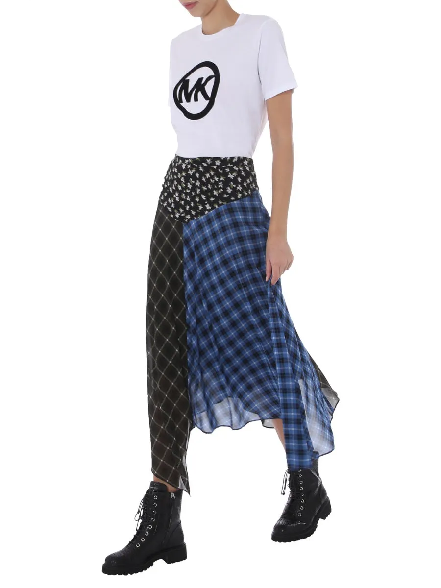 Michael Michael Kors Patchwork Midi Skirt