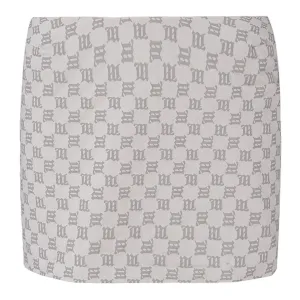 Misbhv Lara Monogram Reflective Mini Skirt