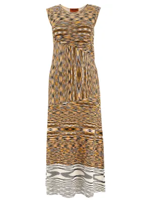 Missoni A-Line Knitted Midi Dress