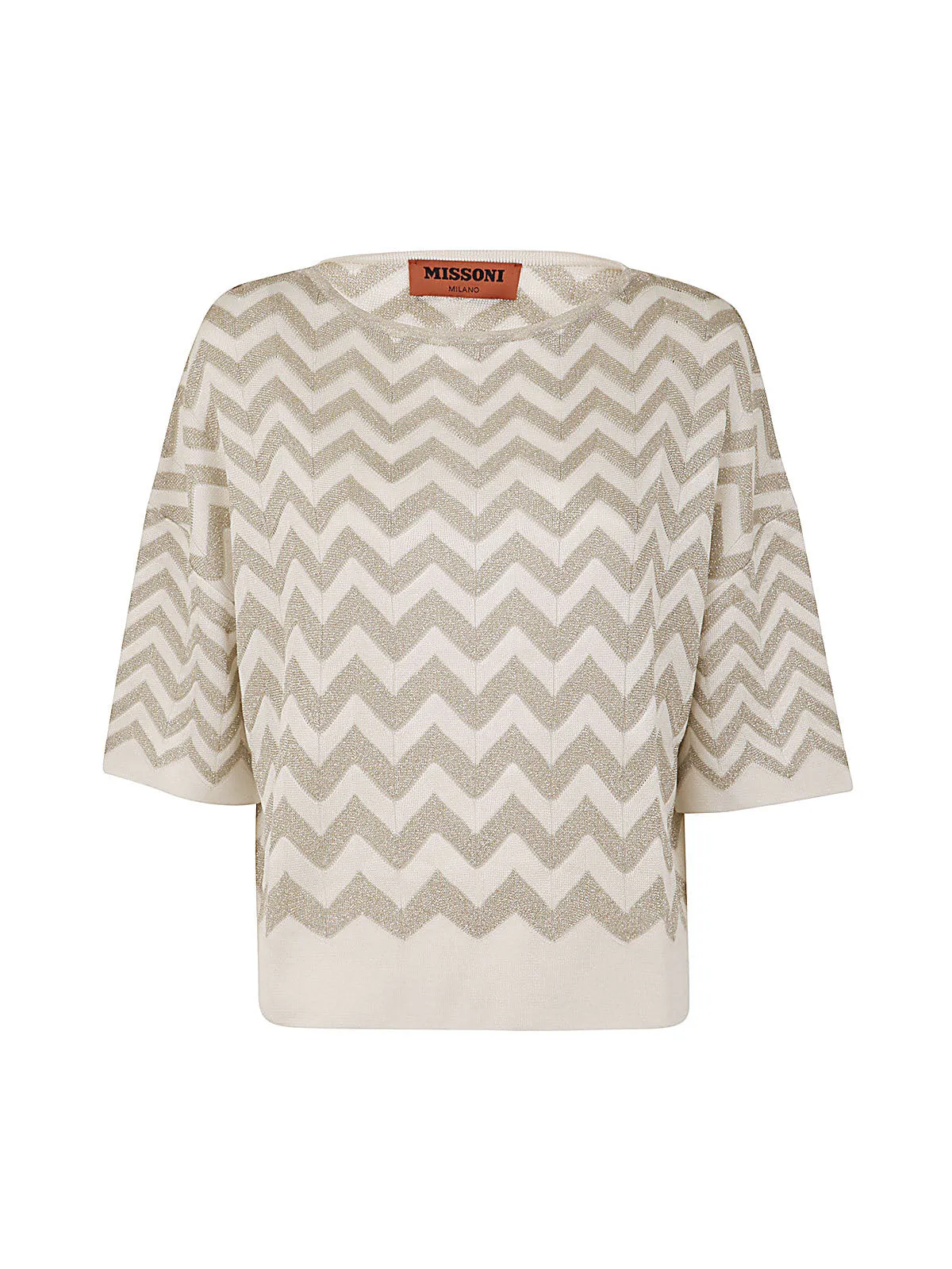 Missoni Zig-Zag Crewneck Knitted Top