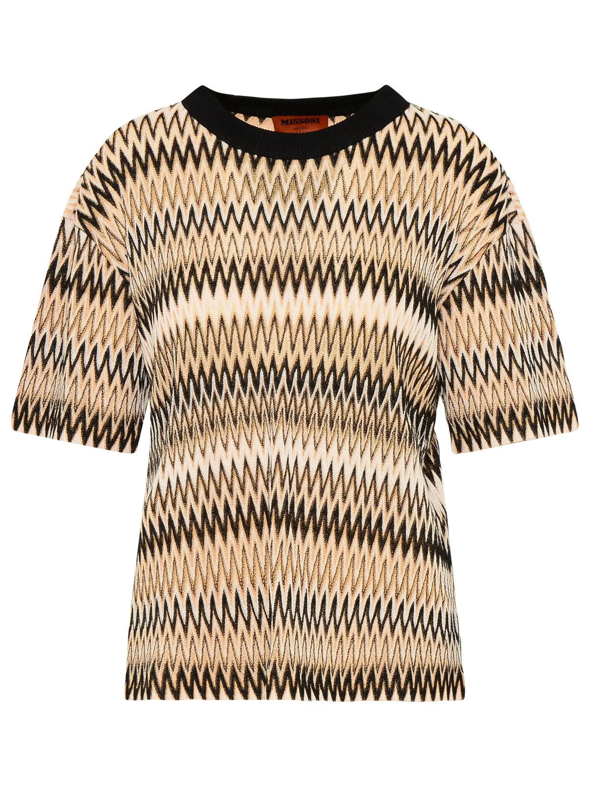 Missoni Zigzag-Knit Short Sleeved T-Shirt