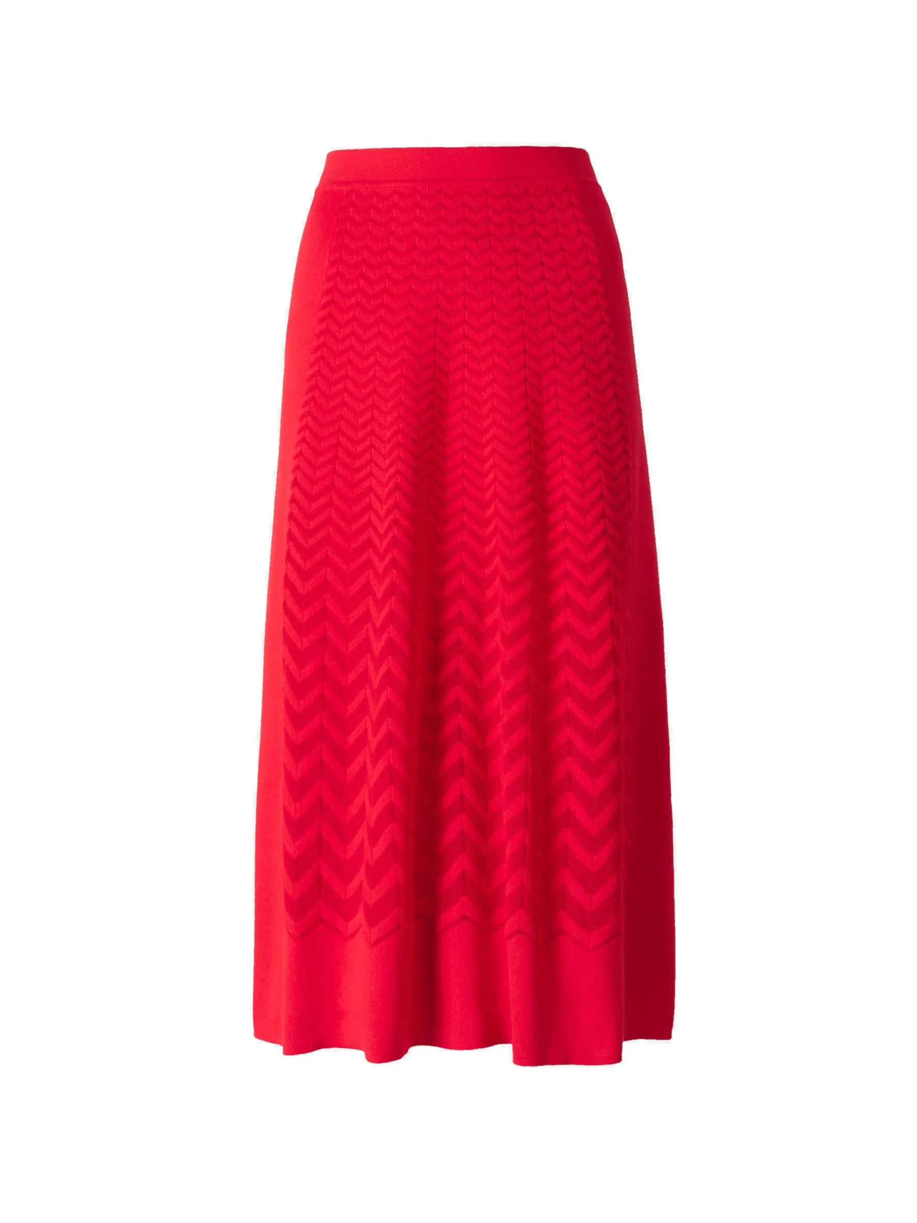 Missoni Zigzag Pleated Knitted Midi Skirt