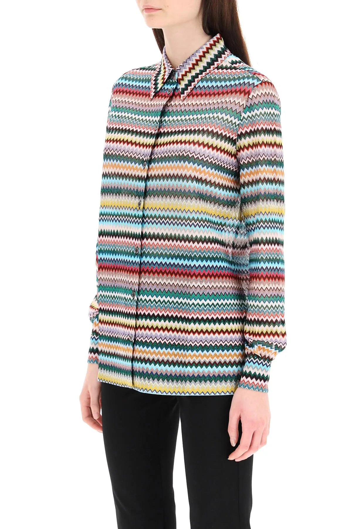 Missoni Zigzag-Print Long-Sleeved Shirt