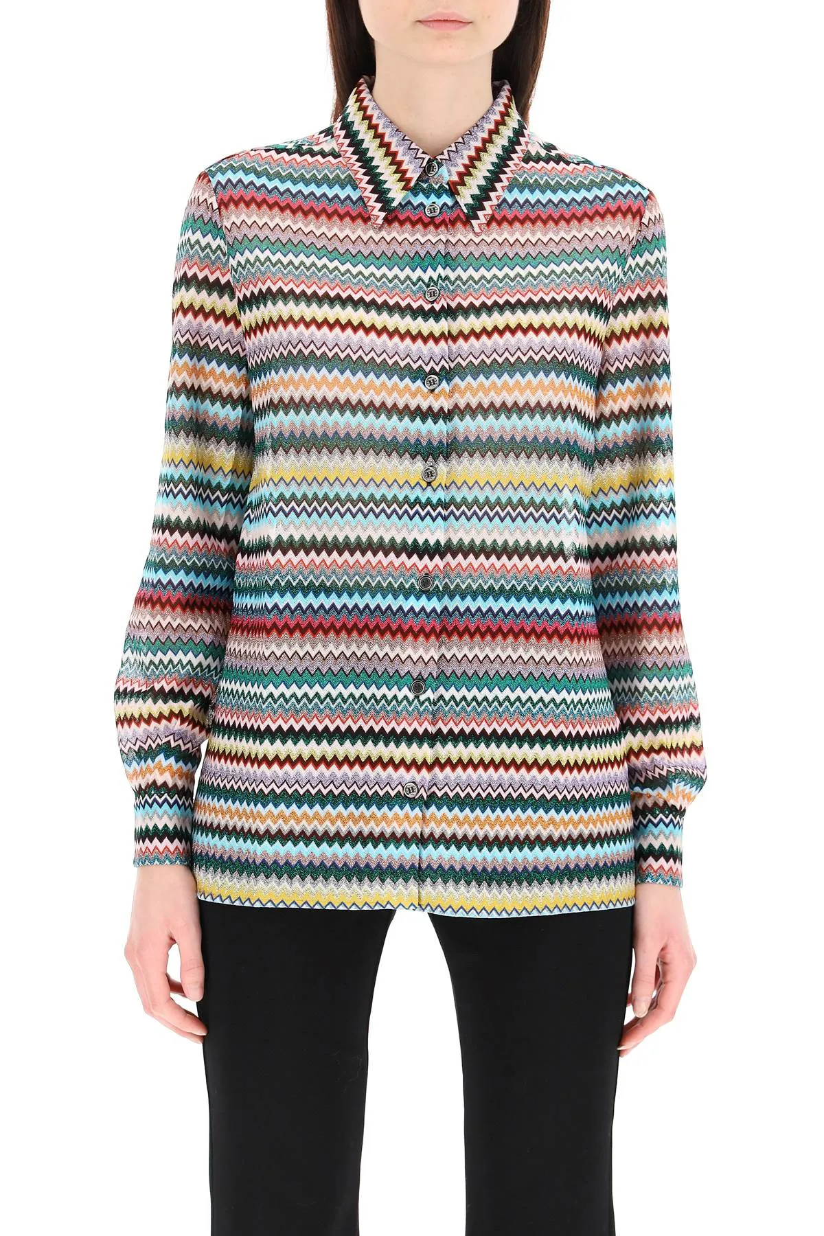 Missoni Zigzag-Print Long-Sleeved Shirt