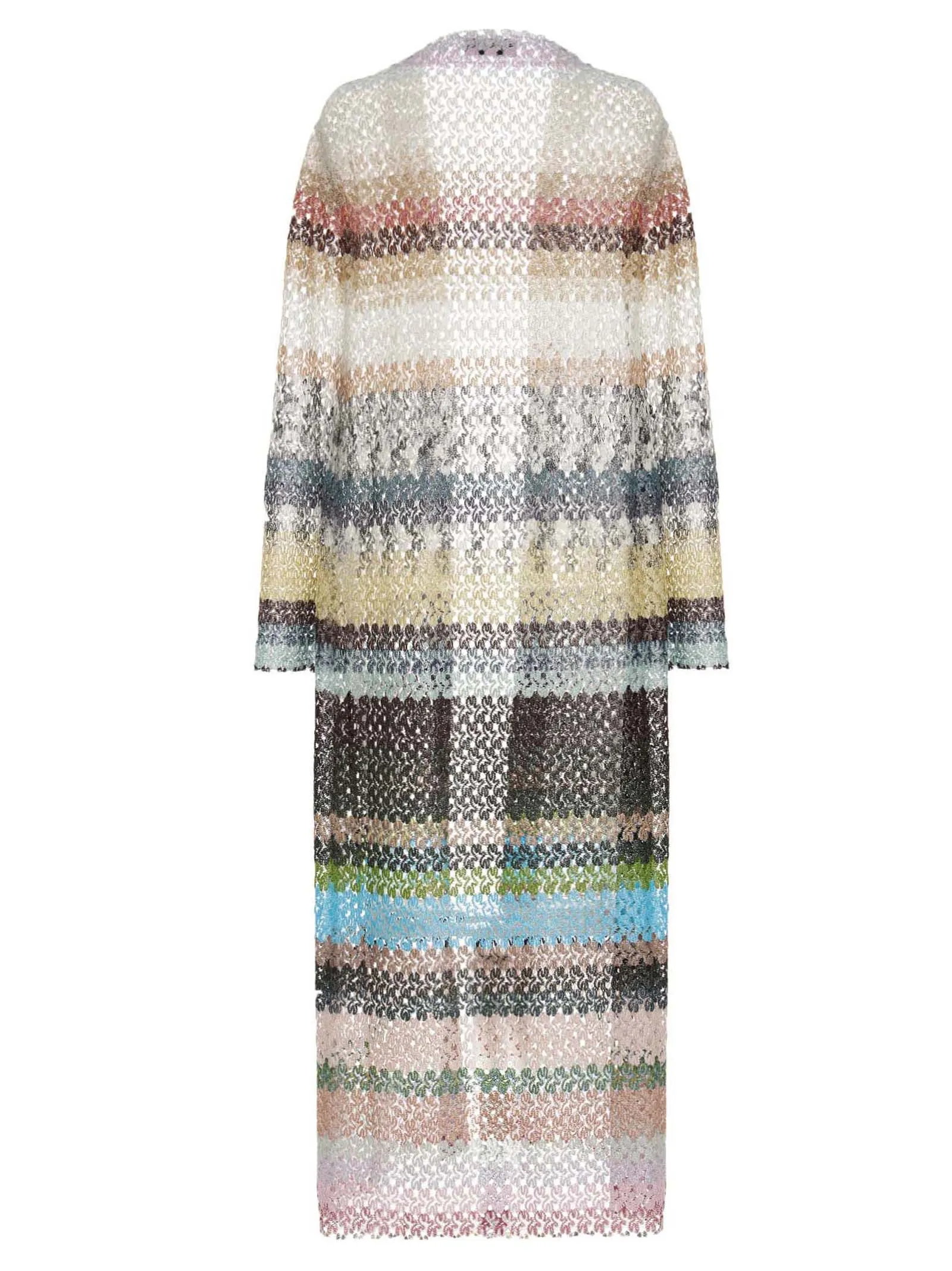 Missoni Zigzag Woven Knitted Long Sleeved Cardi-Coat