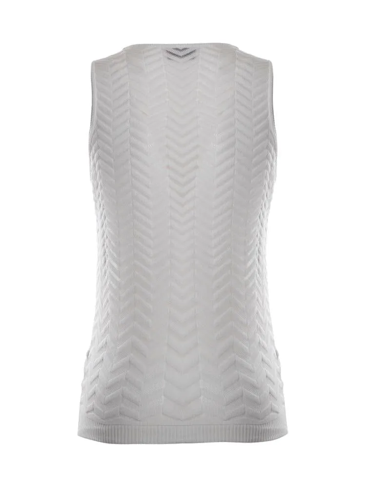 Missoni Zigzag Woven Knitted Tank Top