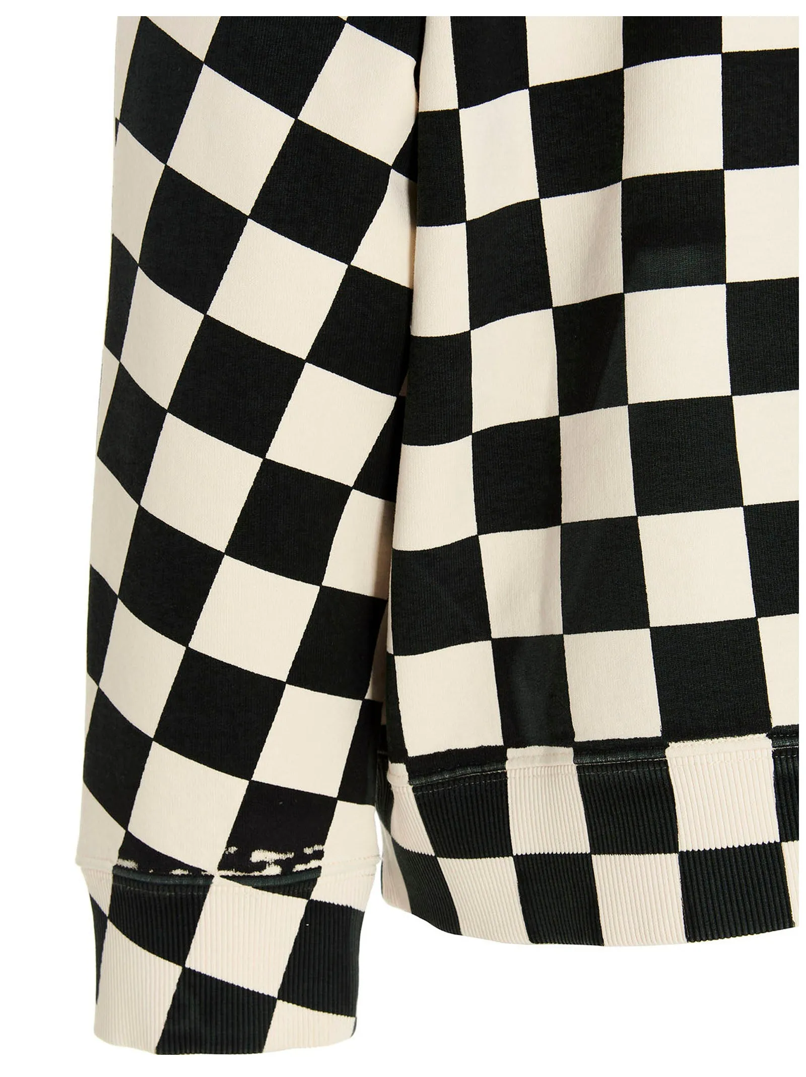 MM6 Maison Margiela Check Printed Drawstring Hoodie