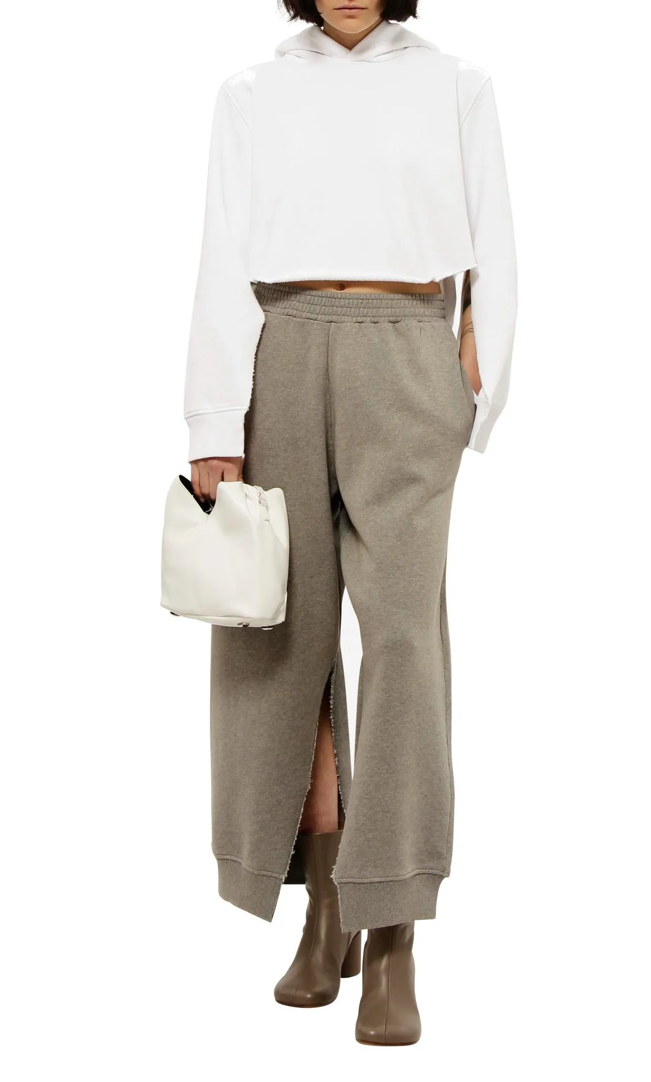 MM6 Maison Margiela Classic Cropped Hoodie