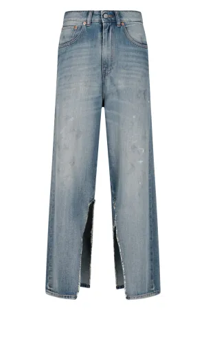 MM6 Maison Margiela Cropped Slit Jeans