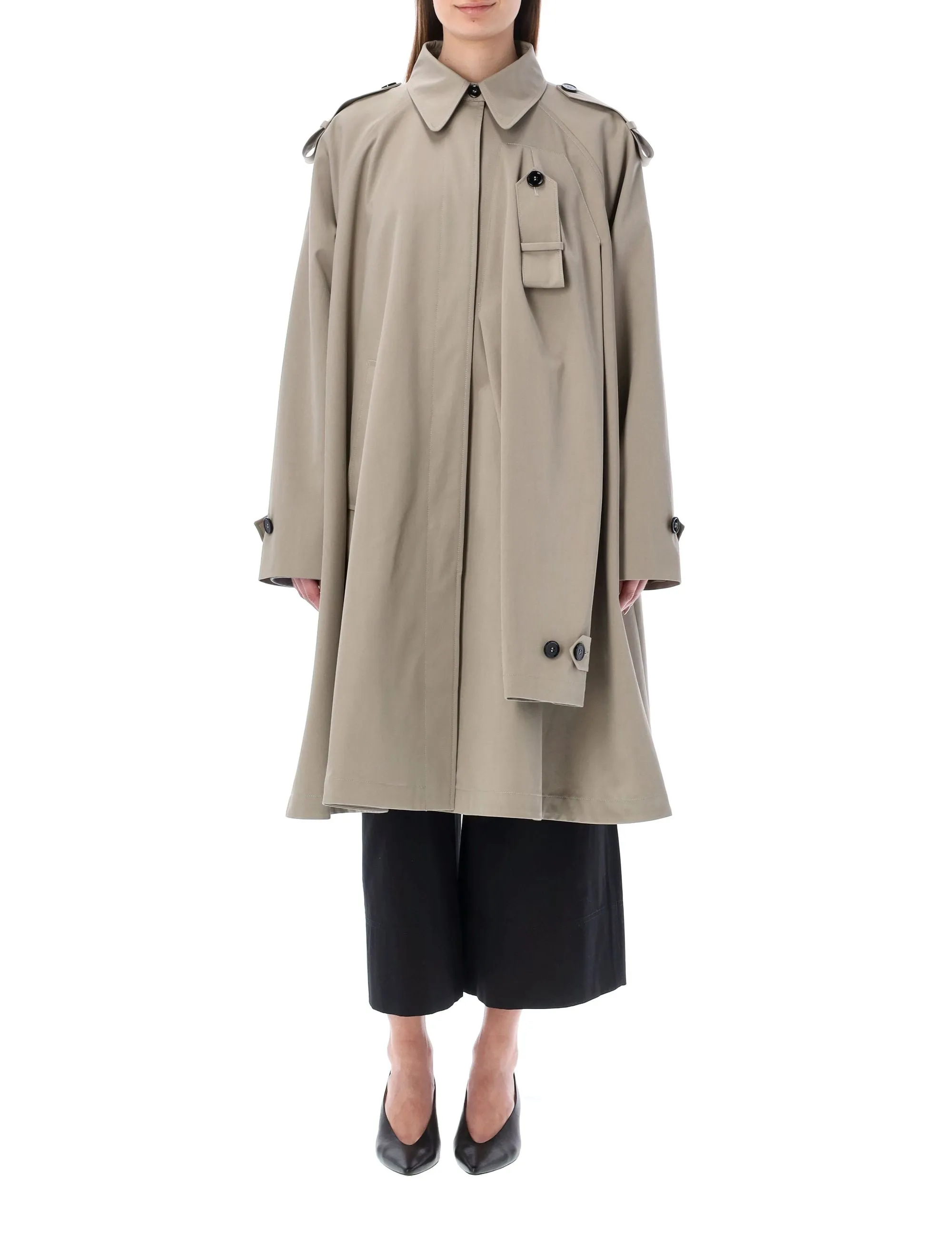 MM6 Maison Margiela Hanging Sleeves Trench Coat