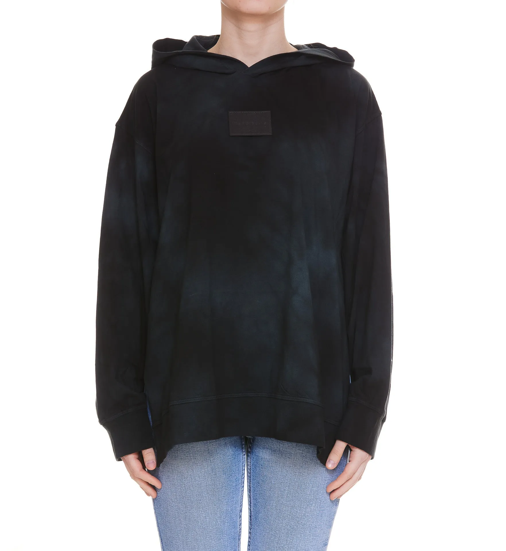 MM6 Maison Margiela Logo Patch Long-Sleeved Hoodie
