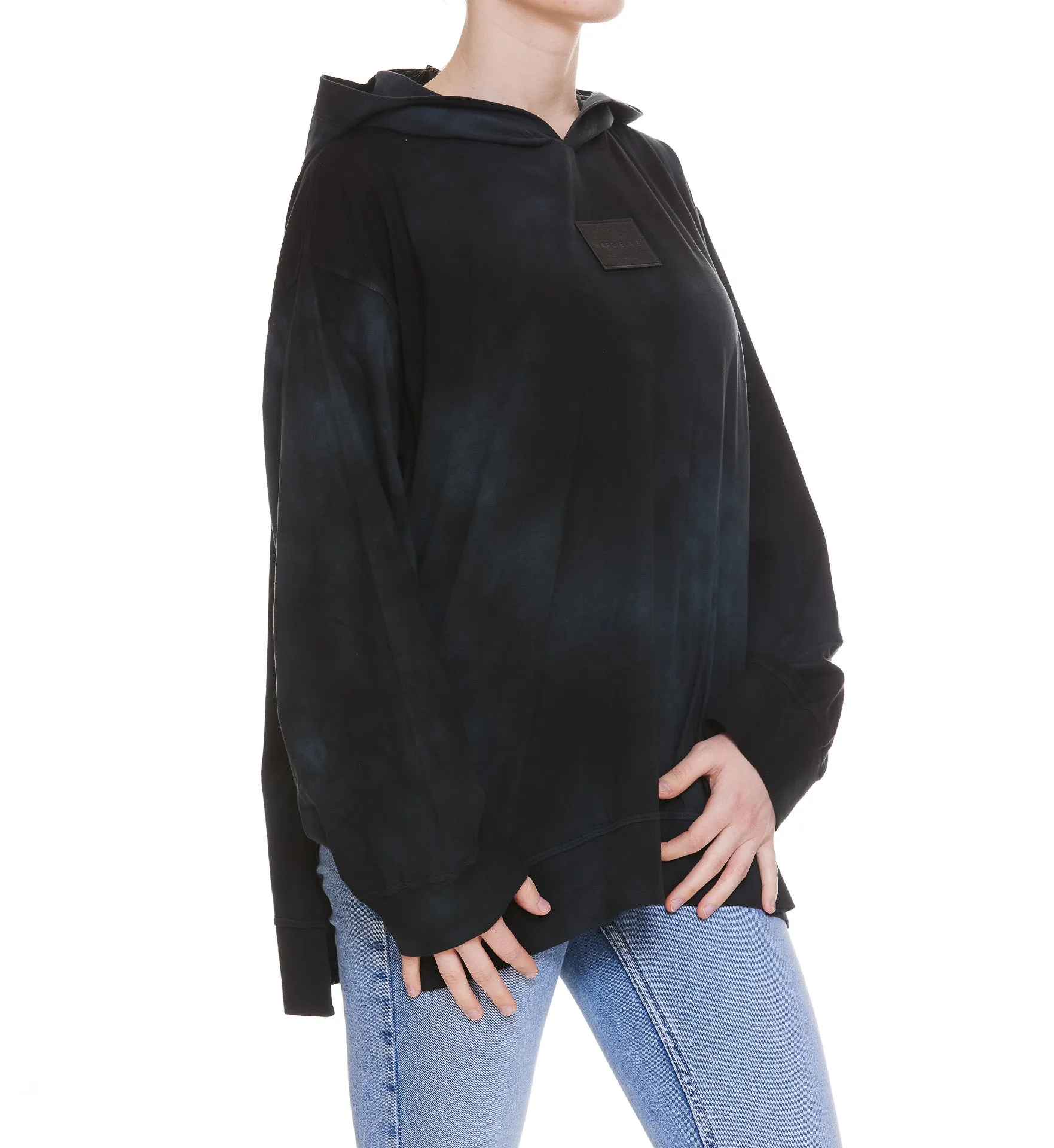 MM6 Maison Margiela Logo Patch Long-Sleeved Hoodie