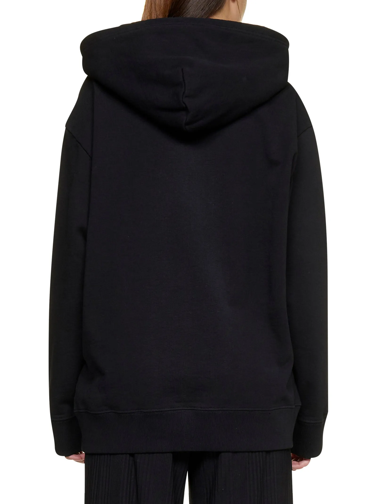 MM6 Maison Margiela Logo Printed Drawstring Hoodie