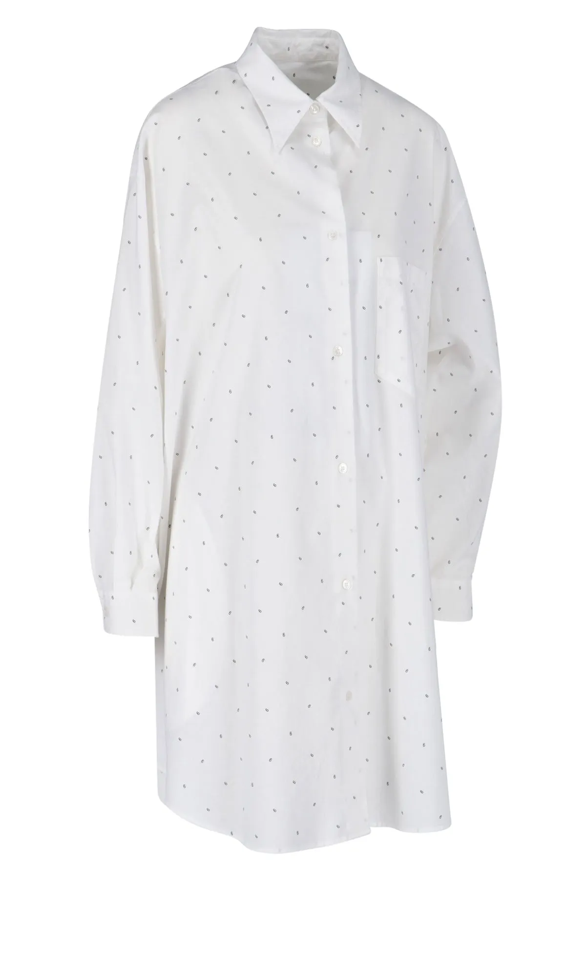MM6 Maison Margiela Polka Dot Shirt Dress