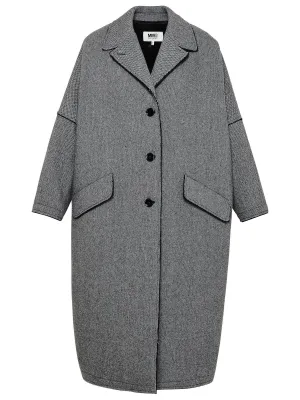 MM6 Maison Margiela Single-Breasted Long-Sleeved Coat