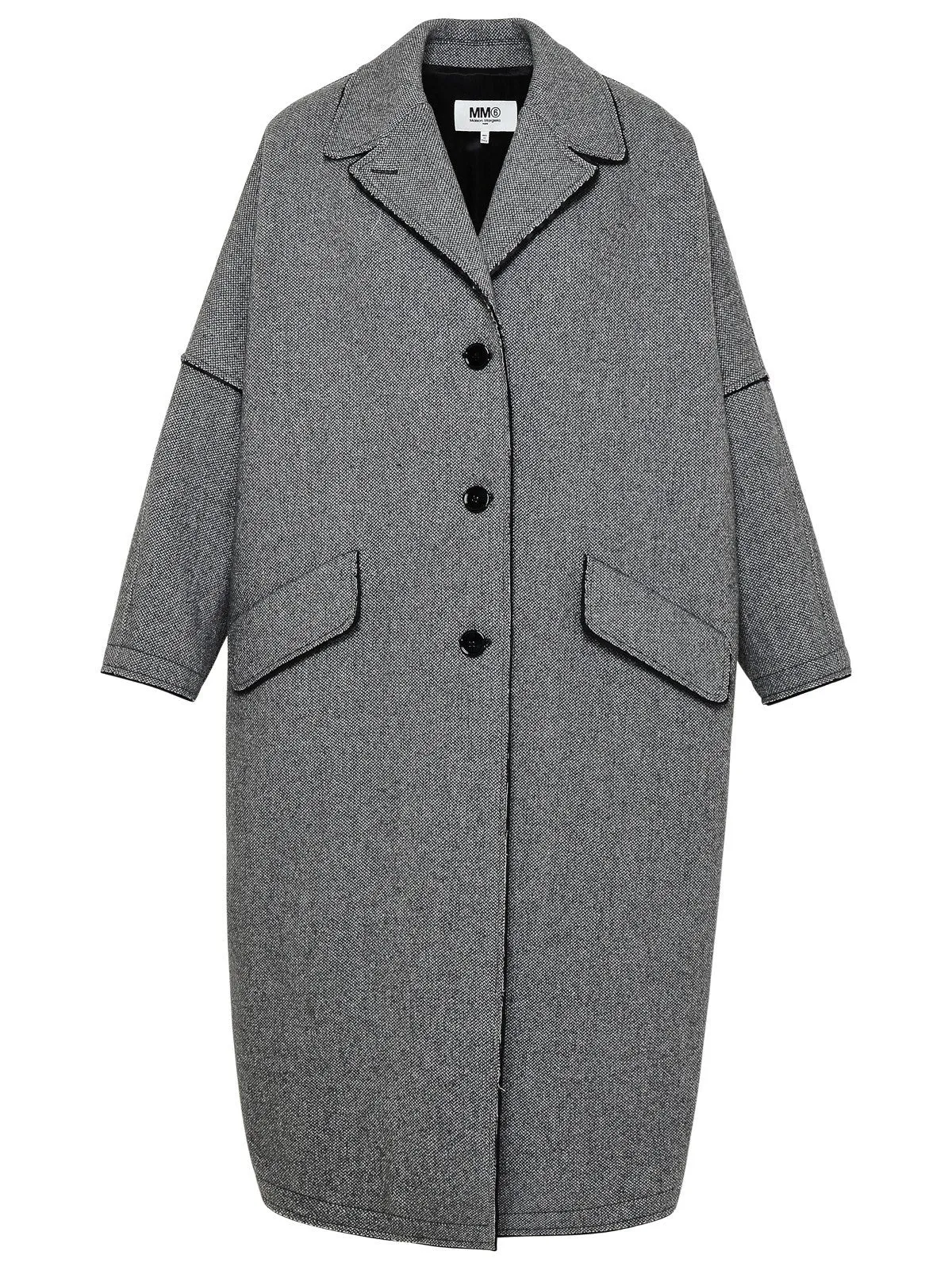 MM6 Maison Margiela Single-Breasted Long-Sleeved Coat