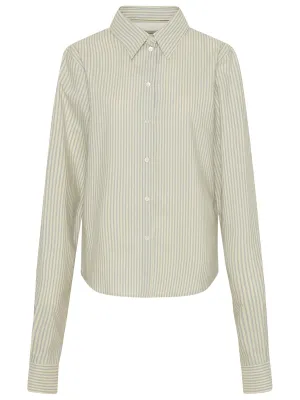 MM6 Maison Margiela Striped Long Sleeved Shirt
