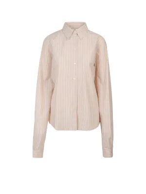 MM6 Maison Margiela Striped Long Sleeved Shirt