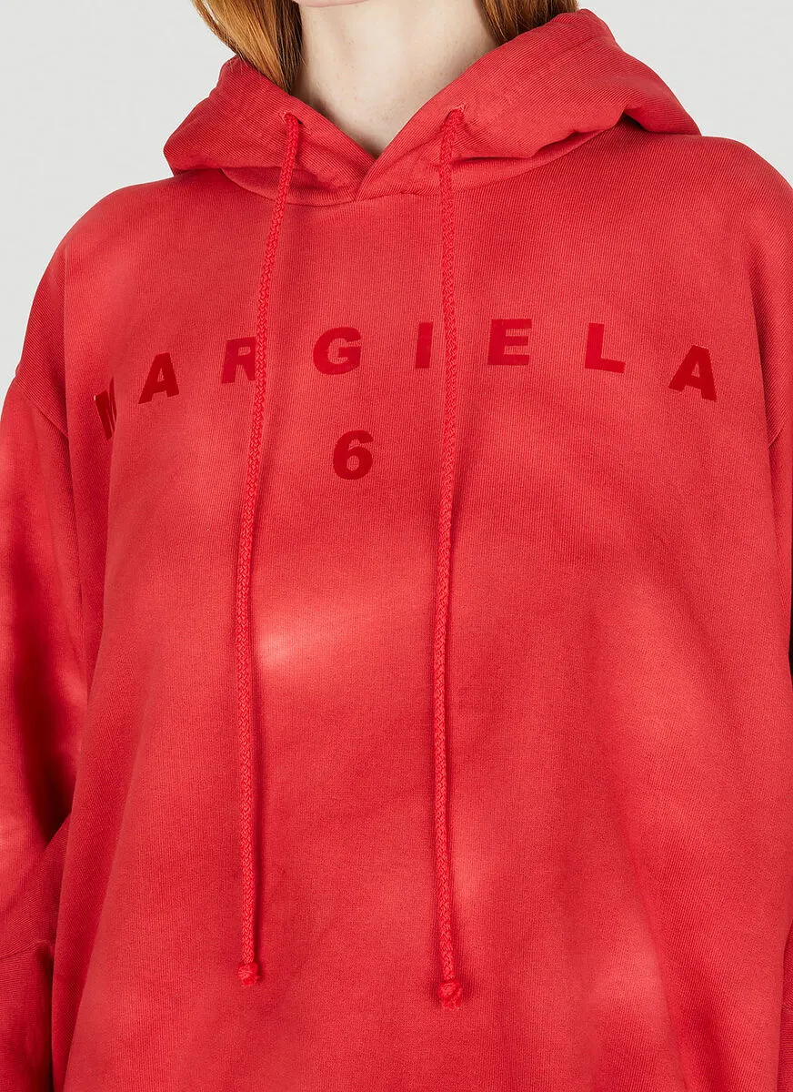 MM6 Maison Margiela Tie-Dyed Tied Waist Hoodie