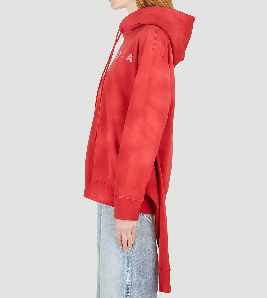 MM6 Maison Margiela Tie-Dyed Tied Waist Hoodie