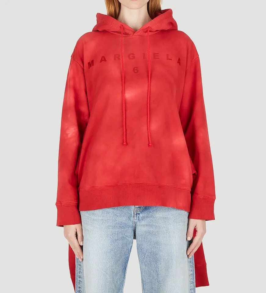 MM6 Maison Margiela Tie-Dyed Tied Waist Hoodie