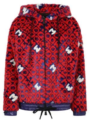 Moncler Grenoble Motif Fur Hooded Jacket
