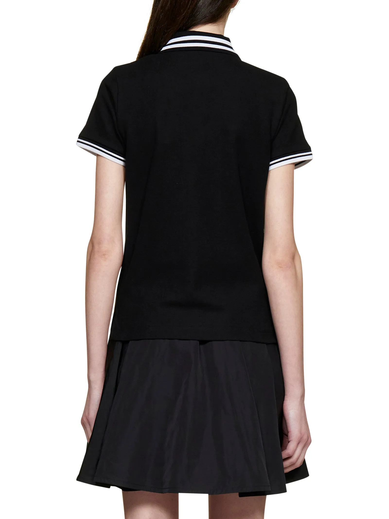 Moncler Logo Patch Short-Sleeved Polo Shirt